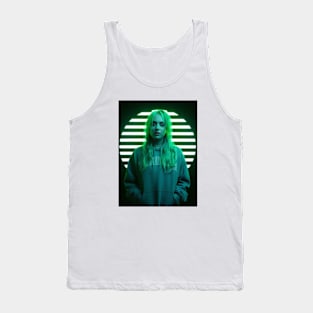 Billie Eilish Neon Light graphic Tank Top